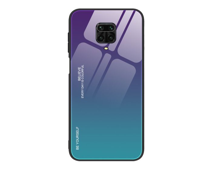 Glass Gradient TPU Case Purple / Green (Xiaomi Redmi Note 9s / 9 Pro / 9 Pro Max)