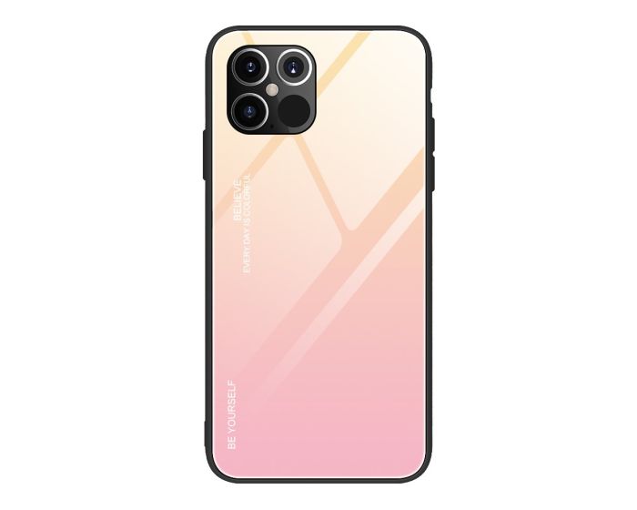 Glass Gradient TPU Case Yellow / Rose (iPhone 12 Pro Max)