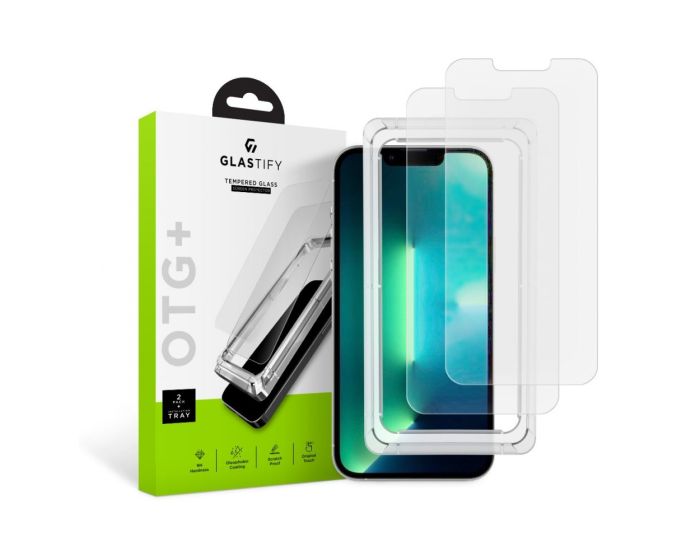 GLASTIFY OTG+ Premium Tempered Glass 2-Pack (iPhone 13 Pro Max)