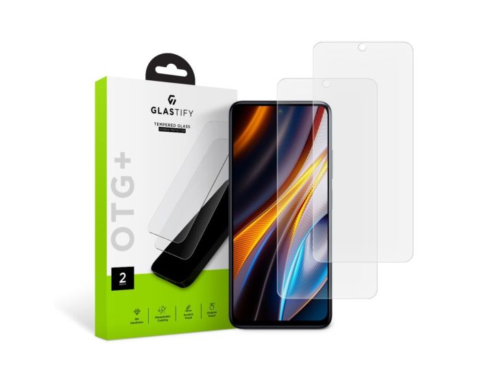 GLASTIFY OTG+ Premium Tempered Glass 2-Pack (Xiaomi Poco X4 GT)