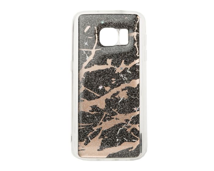 Glitter Marble TPU Gel Case Θήκη Σιλικόνης Black (Samsung Galaxy S7)