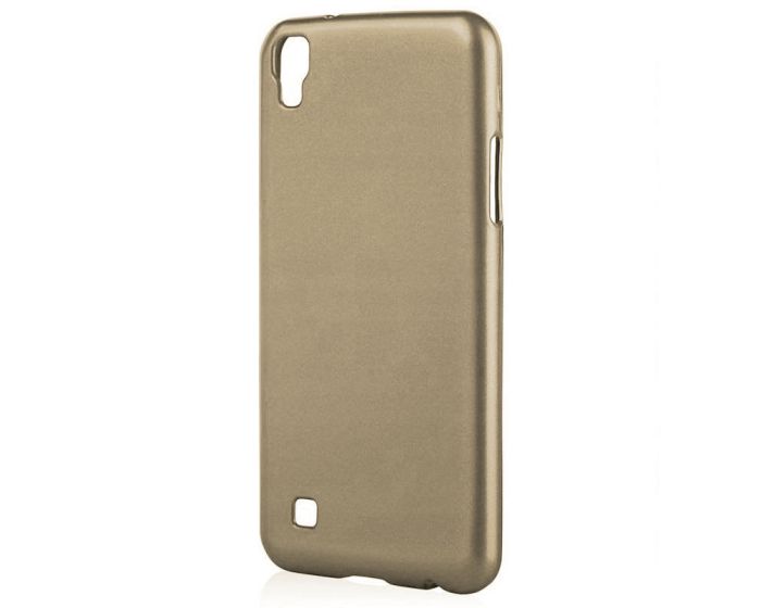 Forcell Jelly Flash Matte Slim Fit Case Θήκη Σιλικόνης Gold (LG X Power)