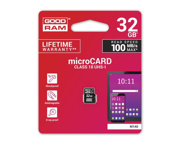 Goodram M1A0 MicroSD 32gb Class 10 UHS-1 100MB/s