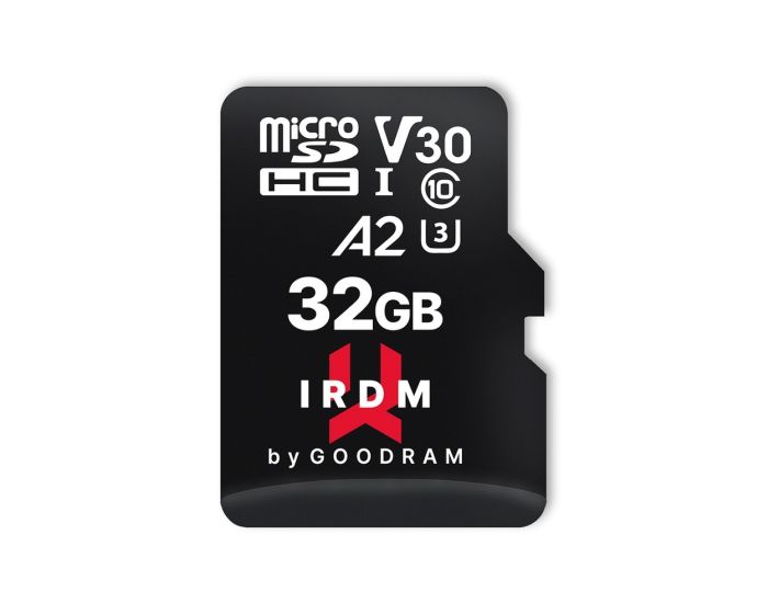 Goodram IRDM M2AA MicroSD 32gb Class 10 UHS-1 UHS I U3 V30 A2 100MB/s + Adapter