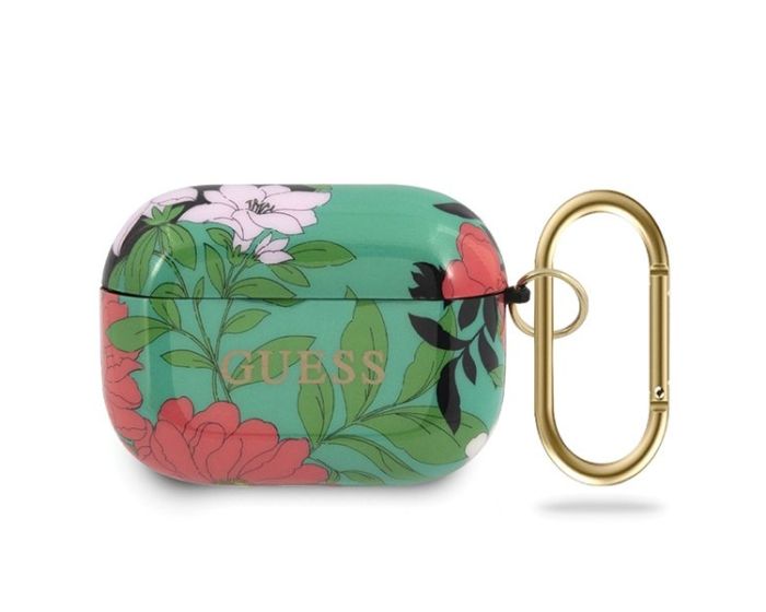 Guess GUACAPTPUBKFL01 Silicone Protective Case για τα Apple AirPods Pro - N.1 Flower Collection