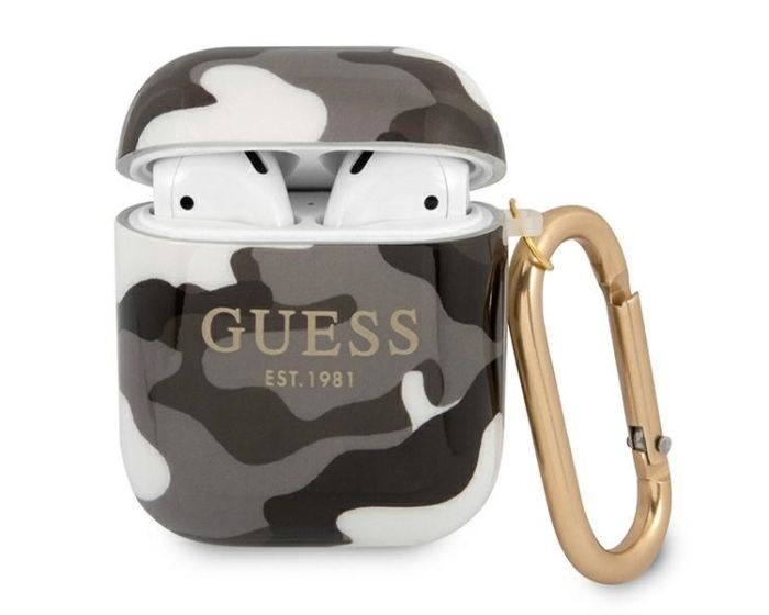 Guess GUA2UCAMG Camo Silicone Protective Case για τα Apple AirPods - Black