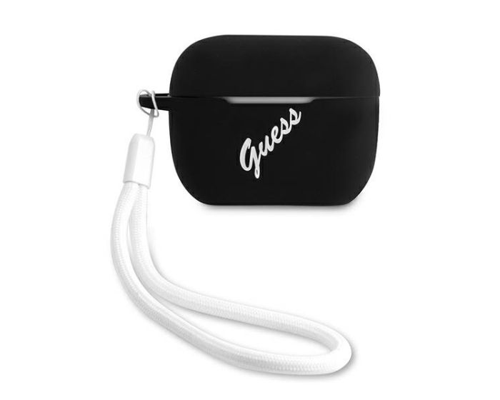Guess Silicone Vintage Protective Case για τα Apple AirPods Pro - Black / White