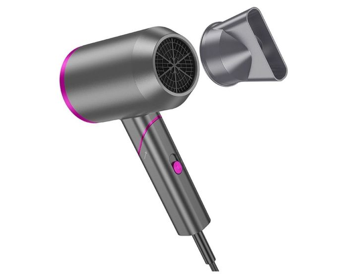 HOCO HP13 Plus Foldable Hair Dryer Πιστολάκι Μαλλιών Ταξιδίου 1600W - Rose Red - MT83911
