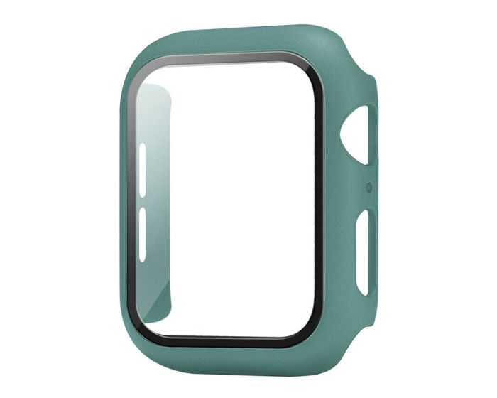 Hard Frame Bumper Case with Tempered Glass - Dark Green (Apple Watch 38mm)