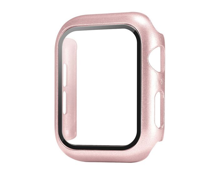 Hard Frame Bumper Case with Tempered Glass - Rose Gold (Apple Watch 38mm)