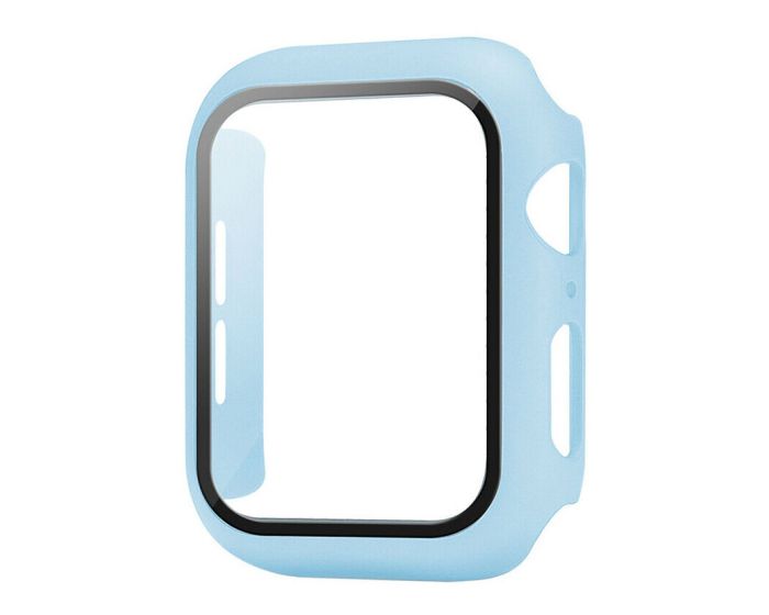 Hard Frame Bumper Case with Tempered Glass - Sky Blue (Apple Watch 38mm)