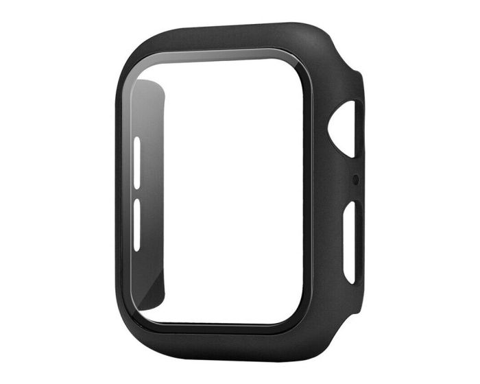 Hard Frame Bumper Case with Tempered Glass - Black (Apple Watch 40mm)