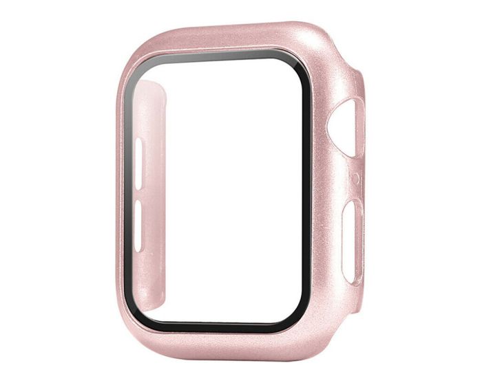 Hard Frame Bumper Case with Tempered Glass - Rose Gold (Apple Watch 40mm)