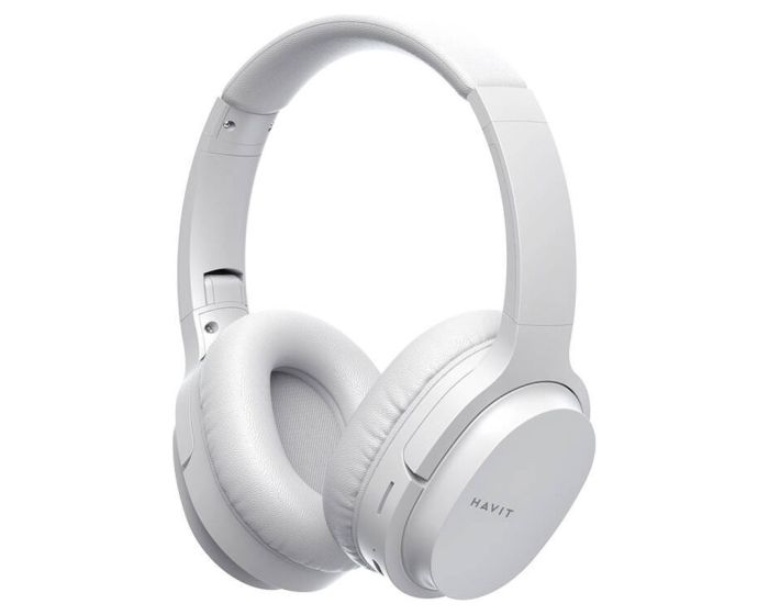 Havit I62 90 Rotation Ear Muff Bluetooth Wireless Headphones Ασύρματα Ακουστικά White