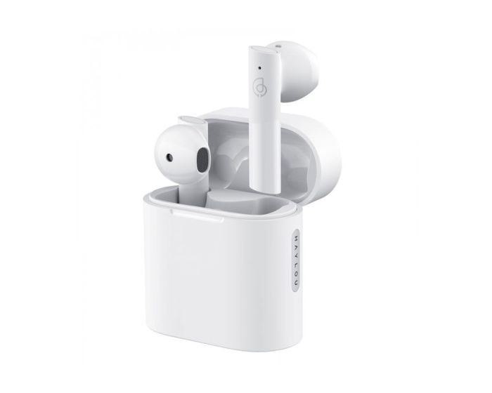 Haylou Moripods TWS Wireless Bluetooth Εarphones with Charging Box - White