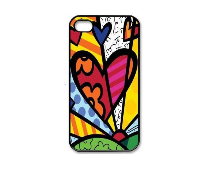 Θήκη Καουτσούκ Britto Hearts Deluxe (iPhone 5 / 5s / SE)