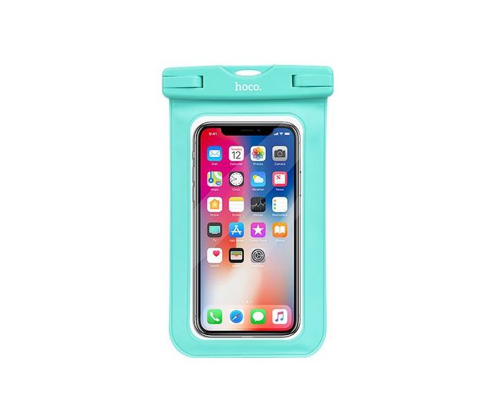 HOCO Clear Fantasy Universal Waterproof Phone Case - Αδιάβροχη Θήκη για Κινητά έως 6'' Green