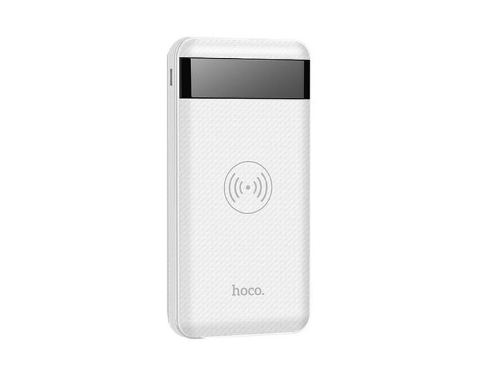 HOCO J11 Astute Qi Wireless Power Bank White - 10000mAh