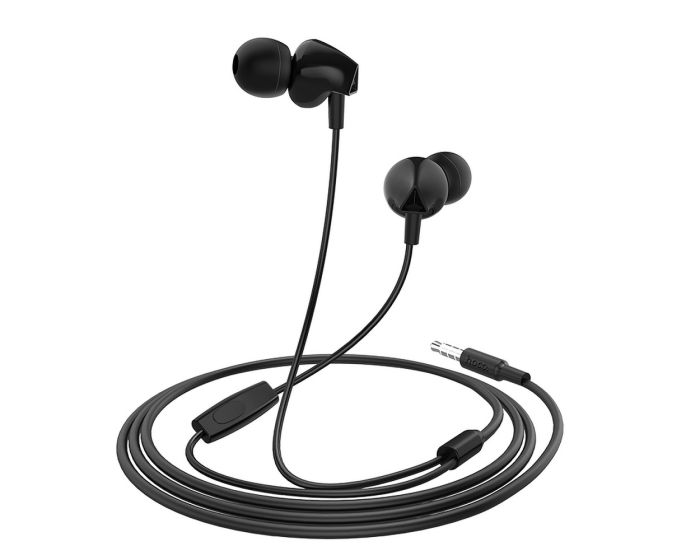 HOCO M60 Perfect Sound Earbuds Ακουστικά με Ενσωματωμένο Μικρόφωνο - Black