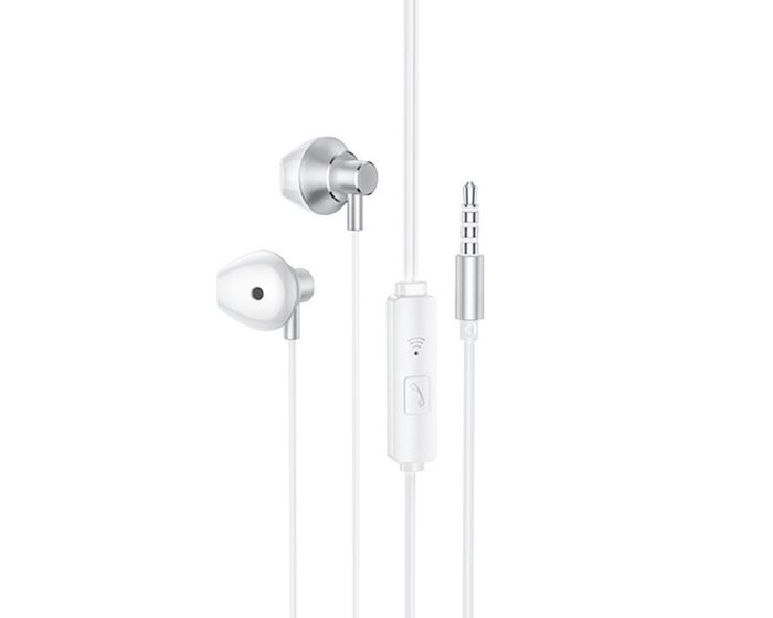 HOCO M75 Belle Earbuds Ακουστικά με Ενσωματωμένο Μικρόφωνο - Silver
