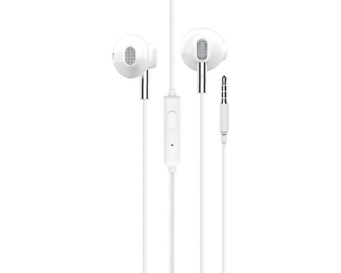 HOCO M57 Sky Earbuds Ακουστικά με Ενσωματωμένο Μικρόφωνο - White