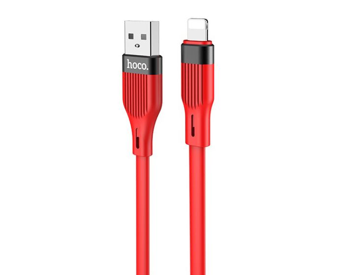 Hoco U72 Forest Cable Lightning Data Sync & Charging 2.4A 1.2m Red