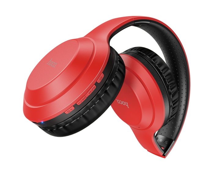 HOCO W30 Fun Move Bluetooth Wireless Headphones Ασύρματα Ακουστικά Red