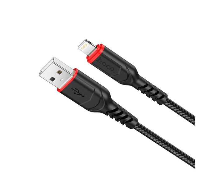 HOCO X59 Victory Cable Lightning Data Sync & Charging 2.4A 1m Black