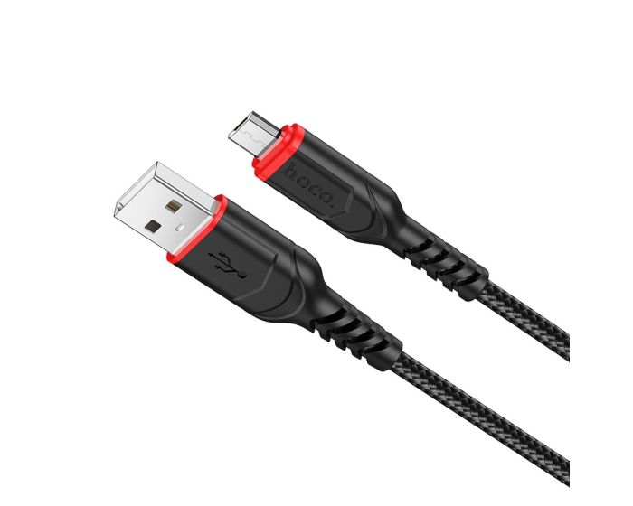 HOCO X59 Victory Cable Micro USB Data Sync & Charging 2.4A 1m Black