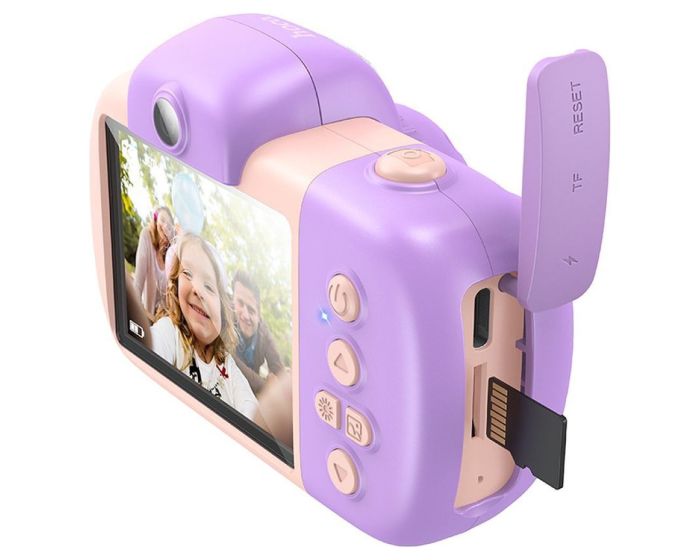 HOCO DV201 Digital Camera for Children 1080P Παιδική Κάμερα - Pink - MT78178