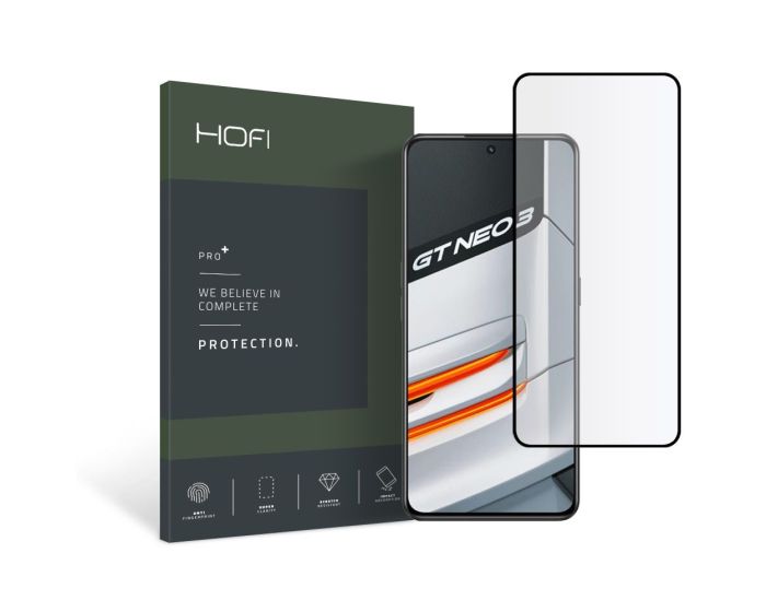 Hofi Glass Pro+ 9H Tempered Glass Screen Prοtector Black (Realme GT Neo 3)