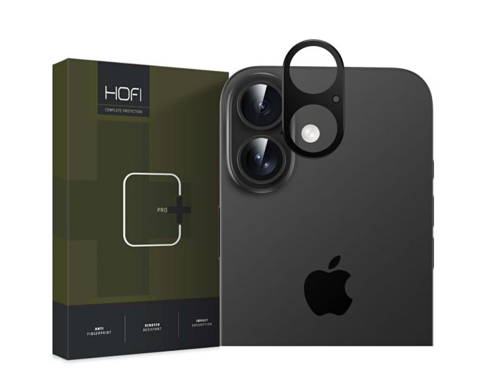 Hofi Alucam Pro+ Camera Cover Μεταλλικό Πλαίσιο Κάμερας Black (iPhone 16 / 16 Plus)