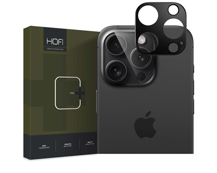 Hofi Alucam Pro+ Camera Cover Μεταλλικό Πλαίσιο Κάμερας Black (iPhone 16 Pro / 16 Pro Max)