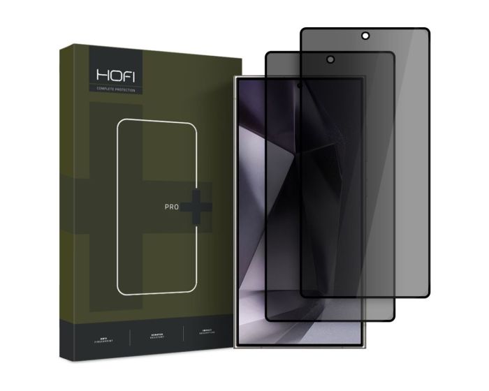 Hofi Anti Spy Glass Pro+ 3D Privacy Tempered Glass 2-Pack Black (Samsung Galaxy S25 Ultra)