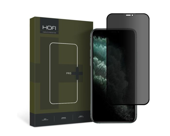 Hofi Anti Spy Glass Pro+ 3D Privacy Tempered Glass Black (iPhone X / Xs / 11 Pro)