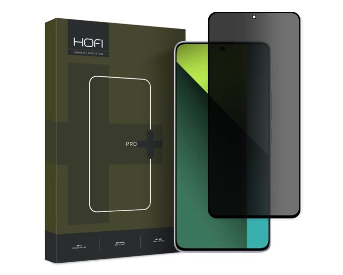 Hofi Anti Spy Glass Pro+ 3D Privacy Tempered Glass Black (Xiaomi Redmi Note 13 5G / 13 Pro 4G / 5G)