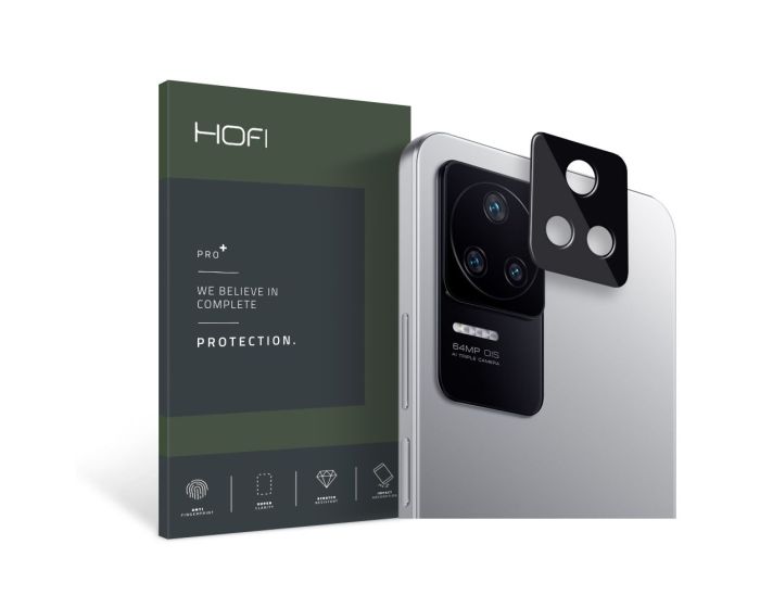 Hofi CAM PRO+ Camera Lens Tempered Glass Prοtector Black (Xiaomi Poco F4 5G)