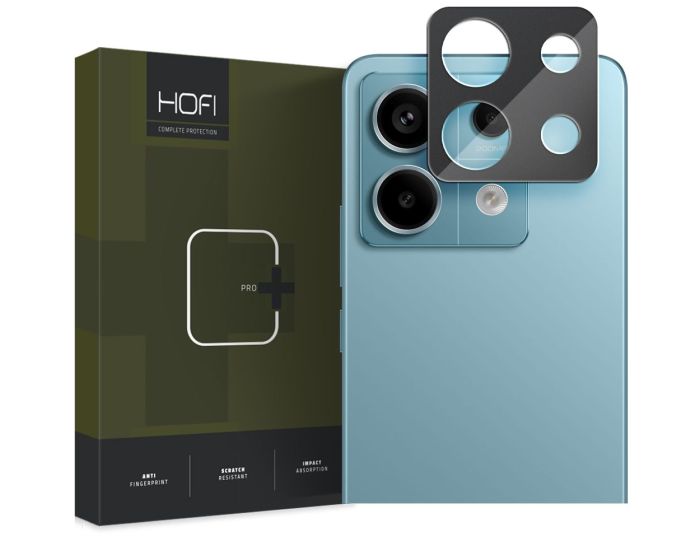 Hofi CAM PRO+ Camera Lens Tempered Glass Prοtector Black (Xiaomi Redmi Note 13 Pro 5G / Poco X6 5G)