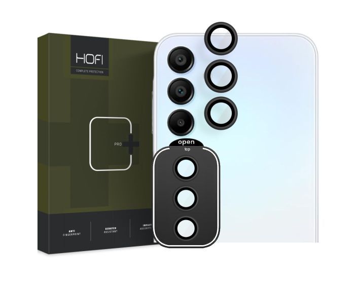 Hofi CAMRING PRO+ Camera Lens Tempered Glass Prοtector Black (Samsung Galaxy A15 4G / 5G) 