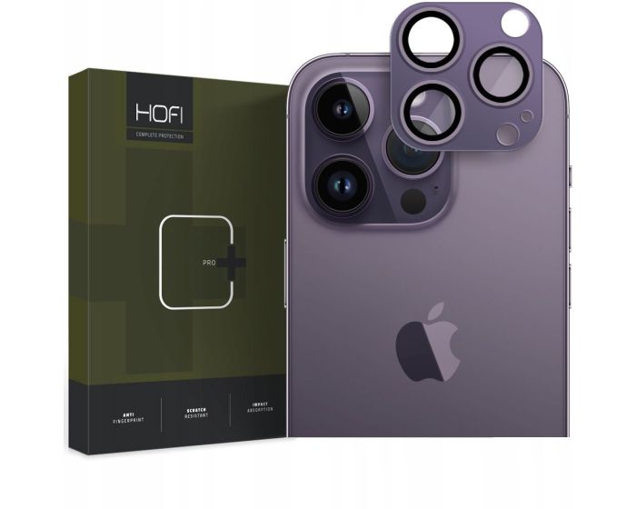 Hofi FULLCAM PRO+ Camera Lens Tempered Glass Film Prοtector Deep Purple (iPhone 14 Pro / 14 Pro Max) 