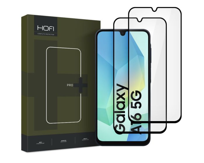Hofi Glass Pro+ 9H Tempered Glass Screen Prοtector 2-Pack Black (Samsung Galaxy A16 4G / 5G / A17 5G)