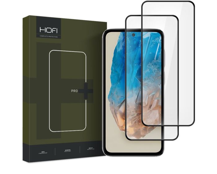 Hofi Glass Pro+ 9H Tempered Glass Screen Prοtector 2-Pack Black (Samsung Galaxy M35 5G)