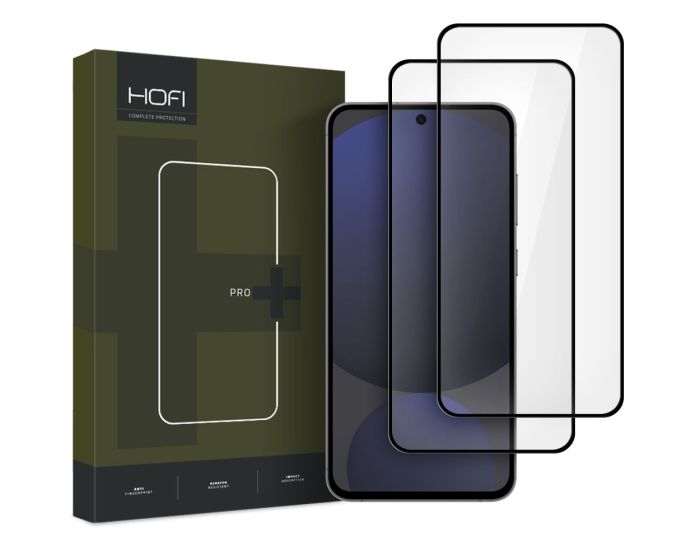 Hofi Glass Pro+ 9H Tempered Glass Screen Prοtector 2-Pack Black (Samsung Galaxy S24 FE)