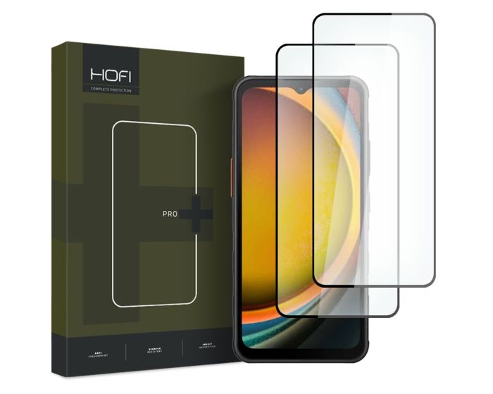Hofi Glass Pro+ 9H Tempered Glass Screen Prοtector 2-Pack Black (Samsung Galaxy Xcover 7)