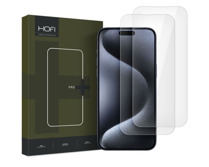 Hofi Glass Pro+ 9H Tempered Glass Screen Prοtector 2-Pack (iPhone 16)