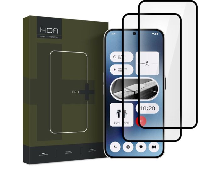 Hofi Glass Pro+ 9H Tempered Glass Screen Prοtector 2-Pack Black (Nothing Phone 2a)