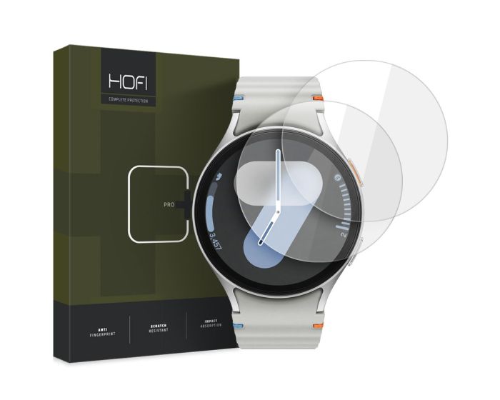 Hofi Glass Pro+ 9H Tempered Glass Screen Prοtector 2-Pack (Samsung Galaxy Watch 4/5/6/7/FE 40mm)