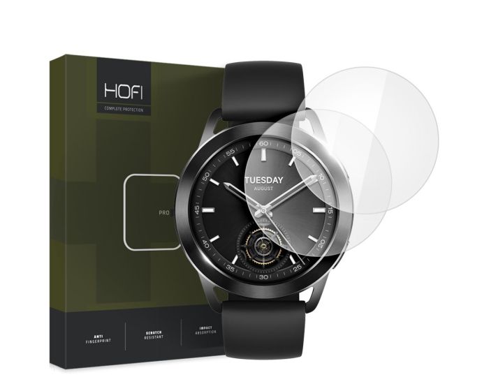 Hofi Glass Pro+ 9H Tempered Glass Screen Prοtector 2-Pack (Xiaomi Watch S3)