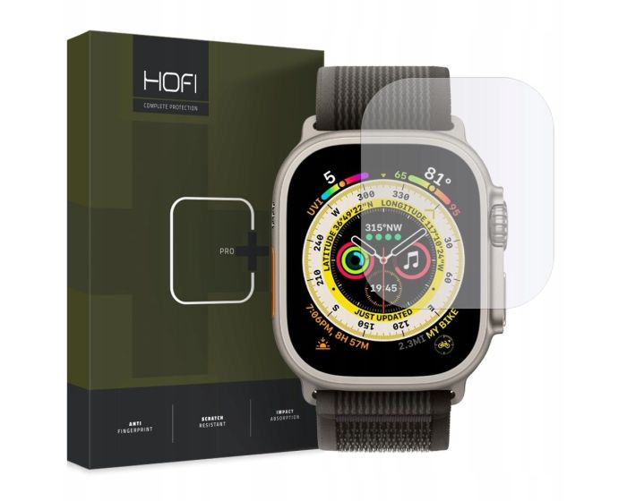 Hofi Glass Pro+ 9H Tempered Glass Screen Prοtector (Apple Watch Ultra 1/2 49mm)