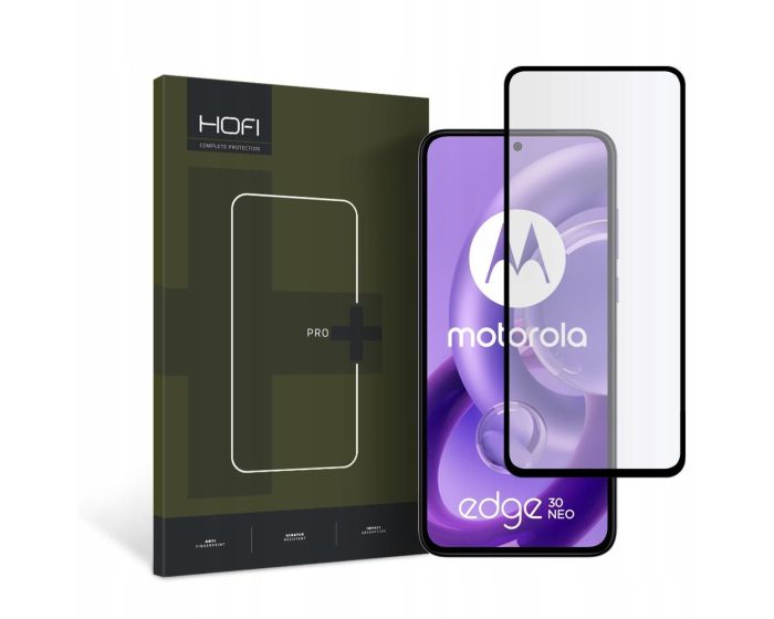 Hofi Glass Pro+ 9H Tempered Glass Screen Prοtector Black (Motorola Edge 30 Neo)